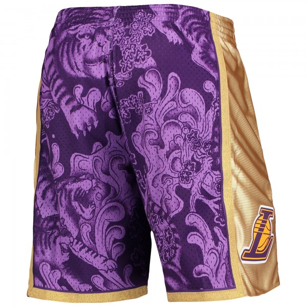 Шорты Los Angeles Lakers Mitchell & Ness Hardwood Classics Lunar New Year Swingman - Purple