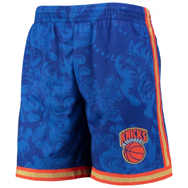 Шорты New York Knicks Mitchell & Ness Hardwood Classics Lunar New Year Swingman - Blue