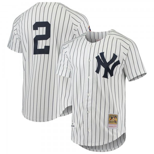 Джерси New York Yankees Derek Jeter Mitchell & Ness White 1997 Cooperstown Collection Authentic