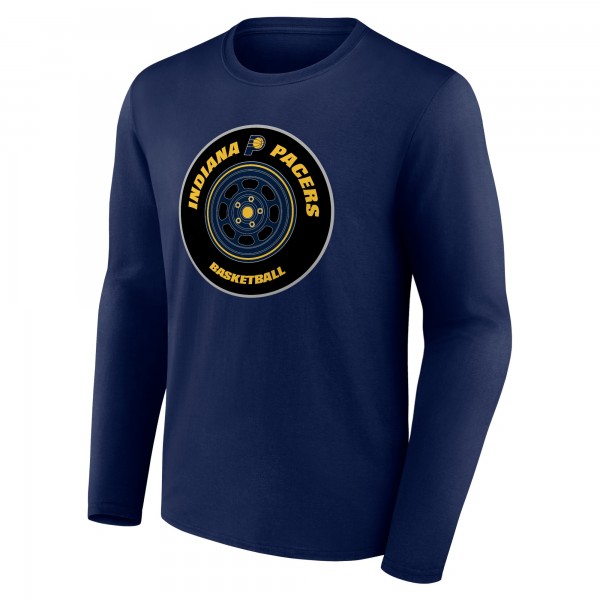 Indiana Pacers Navy Tip-Off Long Sleeve T-Shirt