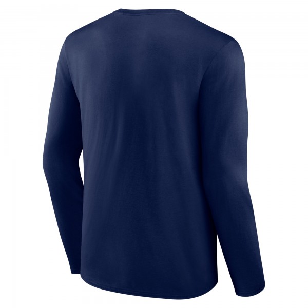 Indiana Pacers Navy Tip-Off Long Sleeve T-Shirt