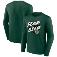 Футболка с длинным рукавом Milwaukee Bucks Tip-Off - Hunter Green