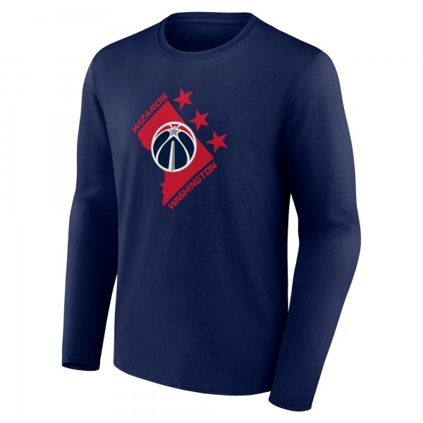 Футболка с длинным рукавом Washington Wizards Tip-Off - Navy