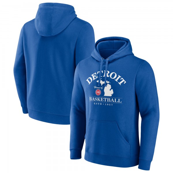 Detroit Pistons Royal Tip-Off Pullover Hoodie