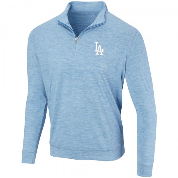 Толстовка на короткой молнии Los Angeles Dodgers Peached Marled Yarn - Light Blue