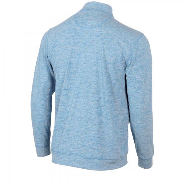 Толстовка на короткой молнии Los Angeles Dodgers Peached Marled Yarn - Light Blue