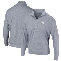 Толстовка на короткой молнии New York Yankees Peached Marled Yarn - Heathered Navy