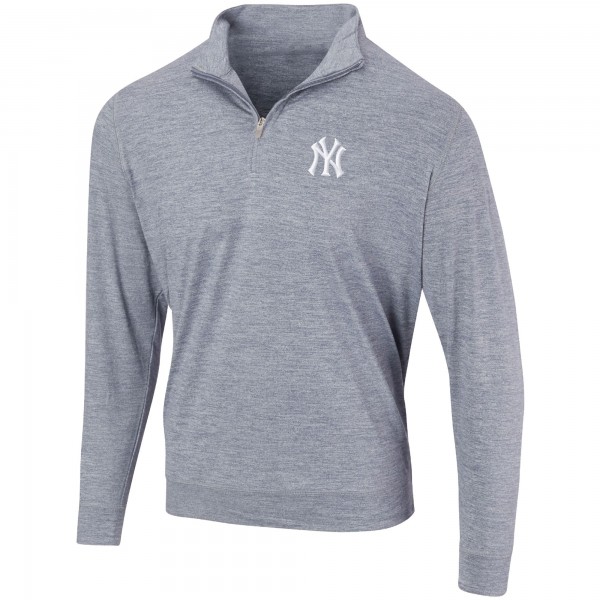 Толстовка на короткой молнии New York Yankees Peached Marled Yarn - Heathered Navy
