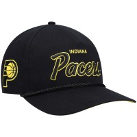 Indiana Pacers 47 Black Crosstown Script Hitch Snapback Hat
