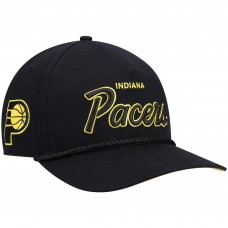 Indiana Pacers 47 Black Crosstown Script Hitch Snapback Hat