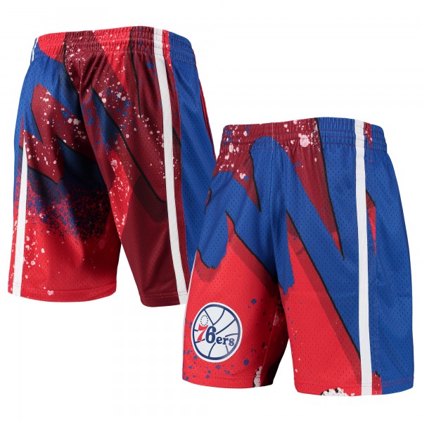 Philadelphia 76ers Mitchell & Ness Red Hardwood Classics 1996 Hyper Hoops Swingman Shorts