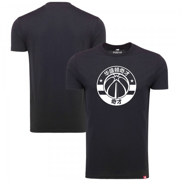 Washington Wizards Sportiqe Black Chinese Language Comfy Tri-Blend T-Shirt
