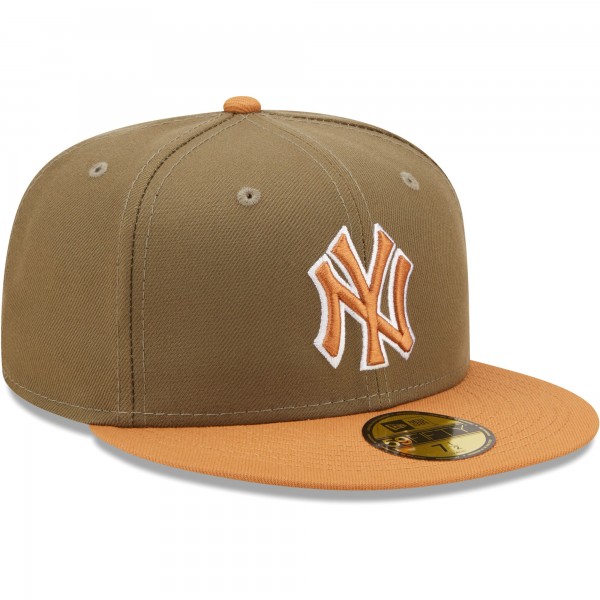 Бейсболка New York Yankees New Era Two-Tone Color Pack 59FIFTY - Olive/Brown