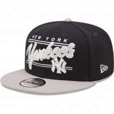 Бейсболка New York Yankees New Era Team Script 9FIFTY Adjustable - Navy/Gray