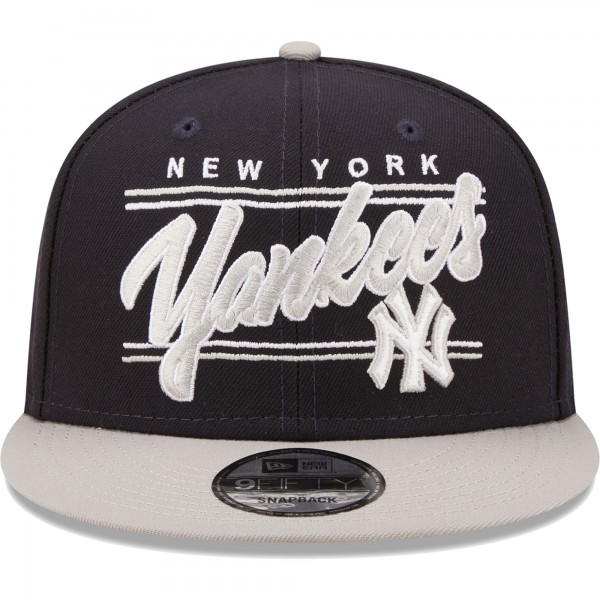 Бейсболка New York Yankees New Era Team Script 9FIFTY Adjustable - Navy/Gray