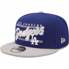 Бейсболка Los Angeles Dodgers New Era Team Script 9FIFTY Adjustable - Royal/Gray