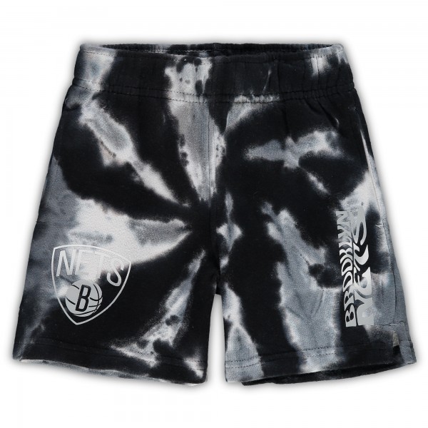 Toddler Brooklyn Nets White/Black Santa Monica Shorts