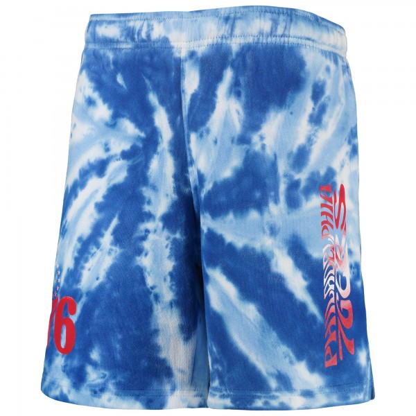 Шорты Philadelphia 76ers Youth Santa Monica Tie-Dye - Royal