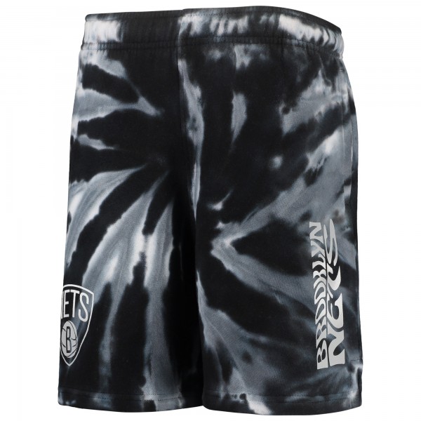 Шорты Youth Brooklyn Nets Black Santa Monica Tie-Dye