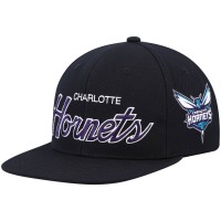 Бейсболка Charlotte Hornets Mitchell & Ness Hardwood Classics Script 2.0 - Black