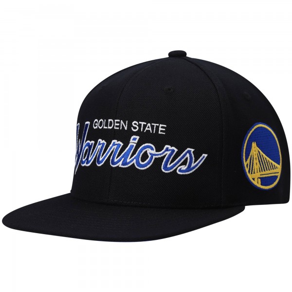 Бейсболка Golden State Warriors Mitchell & Ness Hardwood Classics Script 2.0 - Black