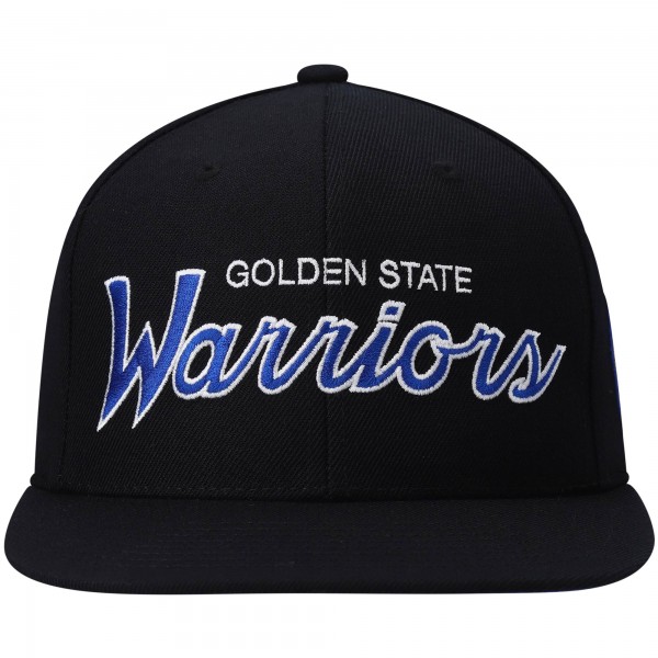 Бейсболка Golden State Warriors Mitchell & Ness Hardwood Classics Script 2.0 - Black