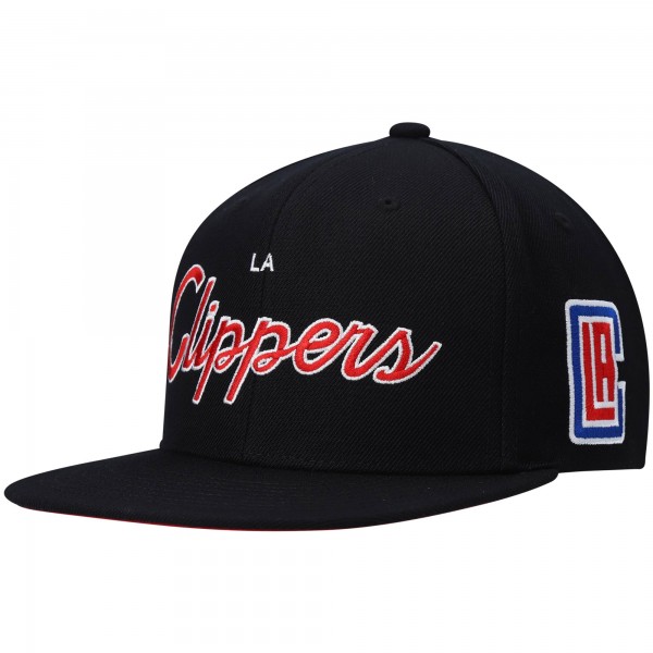 Бейсболка LA Clippers Mitchell & Ness Hardwood Classics Script 2.0 - Black