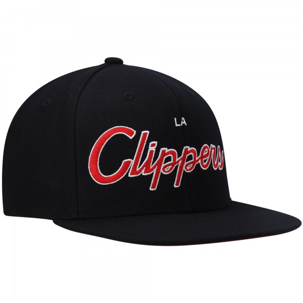 Бейсболка LA Clippers Mitchell & Ness Hardwood Classics Script 2.0 - Black