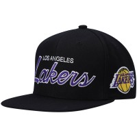 Бейсболка Los Angeles Lakers Mitchell & Ness Hardwood Classics Script 2.0 - Black