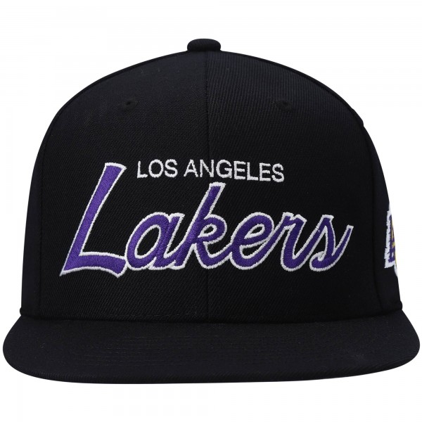 Бейсболка Los Angeles Lakers Mitchell & Ness Hardwood Classics Script 2.0 - Black