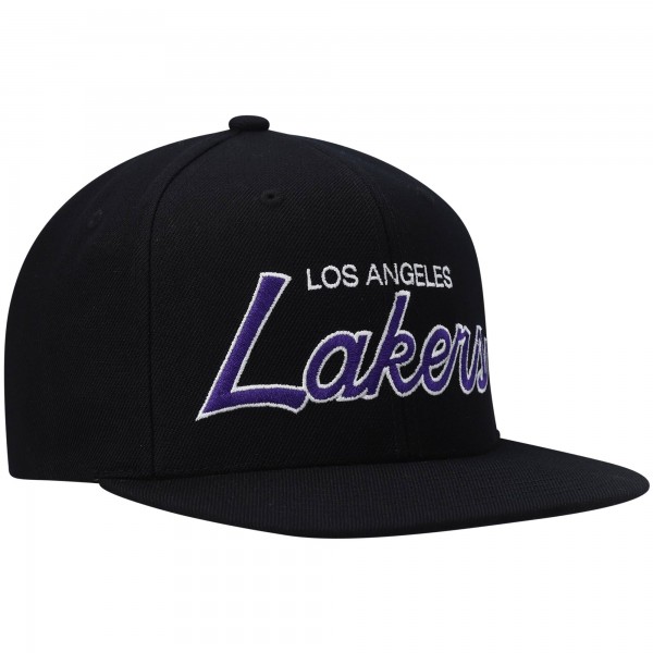 Бейсболка Los Angeles Lakers Mitchell & Ness Hardwood Classics Script 2.0 - Black