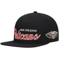 Бейсболка New Orleans Pelicans Mitchell & Ness Hardwood Classics Script 2.0 - Black