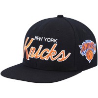 Бейсболка New York Knicks Mitchell & Ness Hardwood Classics Script 2.0 - Black