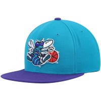 Бейсболка Charlotte Hornets Mitchell & Ness Hardwood Classics Team Two-Tone 2.0 - Teal/Purple