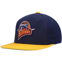 Бейсболка Golden State Warriors Mitchell & Ness Hardwood Classics Team Two-Tone 2.0 - Navy/Gold
