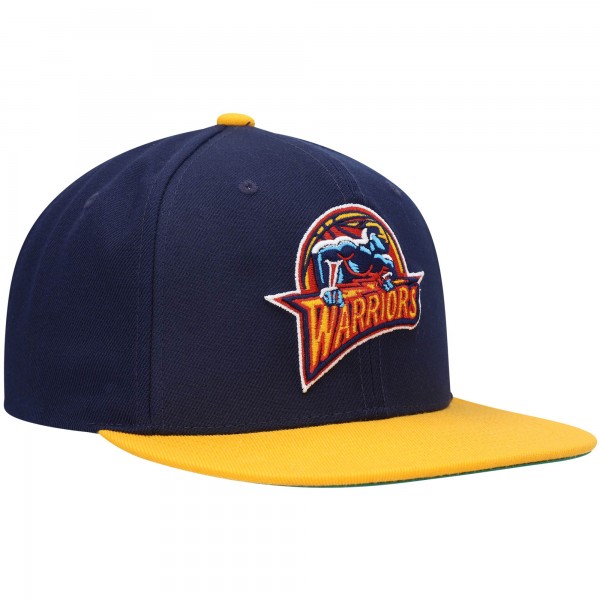 Бейсболка Golden State Warriors Mitchell & Ness Hardwood Classics Team Two-Tone 2.0 - Navy/Gold