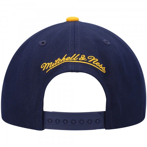 Бейсболка Golden State Warriors Mitchell & Ness Hardwood Classics Team Two-Tone 2.0 - Navy/Gold