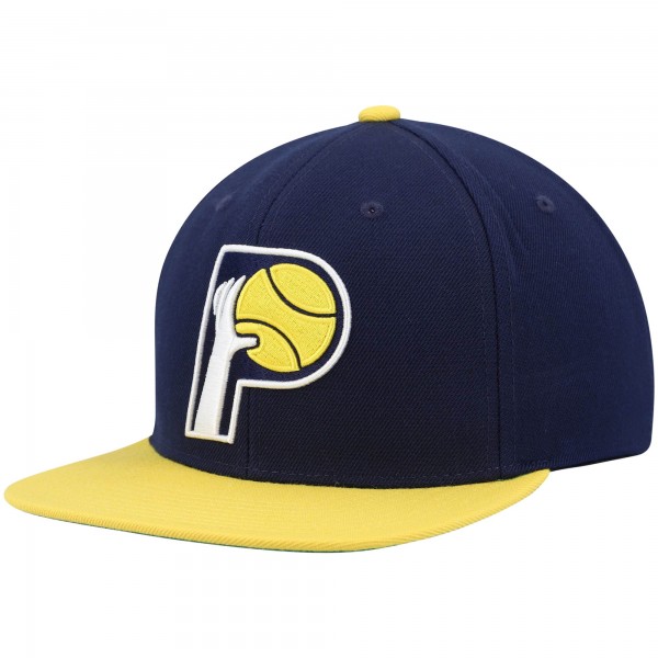 Бейсболка Indiana Pacers Mitchell &amp; Ness Hardwood Classics Team Two-Tone 2.0 - Navy/Gold