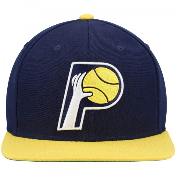 Бейсболка Indiana Pacers Mitchell &amp; Ness Hardwood Classics Team Two-Tone 2.0 - Navy/Gold