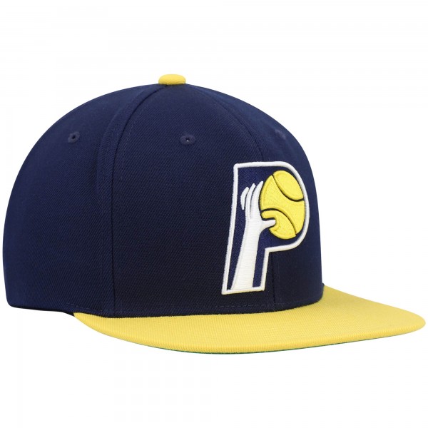 Бейсболка Indiana Pacers Mitchell &amp; Ness Hardwood Classics Team Two-Tone 2.0 - Navy/Gold