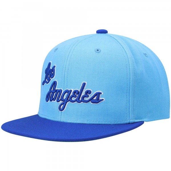 Бейсболка Los Angeles Lakers Mitchell & Ness Hardwood Classics Team Two-Tone 2.0 - Royal/Powder Blue