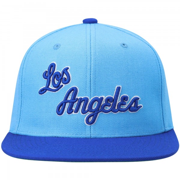 Бейсболка Los Angeles Lakers Mitchell & Ness Hardwood Classics Team Two-Tone 2.0 - Royal/Powder Blue
