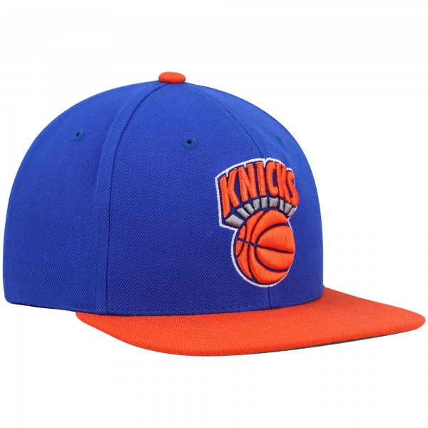 Бейсболка New York Knicks Mitchell & Ness Hardwood Classics Team Two-Tone 2.0 - Blue/Orange