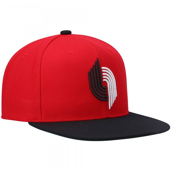 Бейсболка Portland Trail Blazers Mitchell & Ness Hardwood Classics Team Two-Tone 2.0 - Red/Black