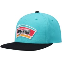 Бейсболка San Antonio Spurs Mitchell & Ness Hardwood Classics Team Two-Tone 2.0 - Teal/Black