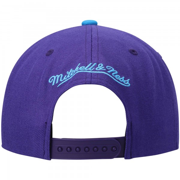 Бейсболка Utah Jazz Mitchell & Ness Hardwood Classics Team Two-Tone 2.0 - Purple/Turquoise