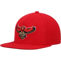 Бейсболка Atlanta Hawks Mitchell & Ness Hardwood Classics Team Ground 2.0 - Red