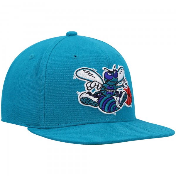 Бейсболка Charlotte Hornets Mitchell & Ness Hardwood Classics Team Ground 2.0 - Teal
