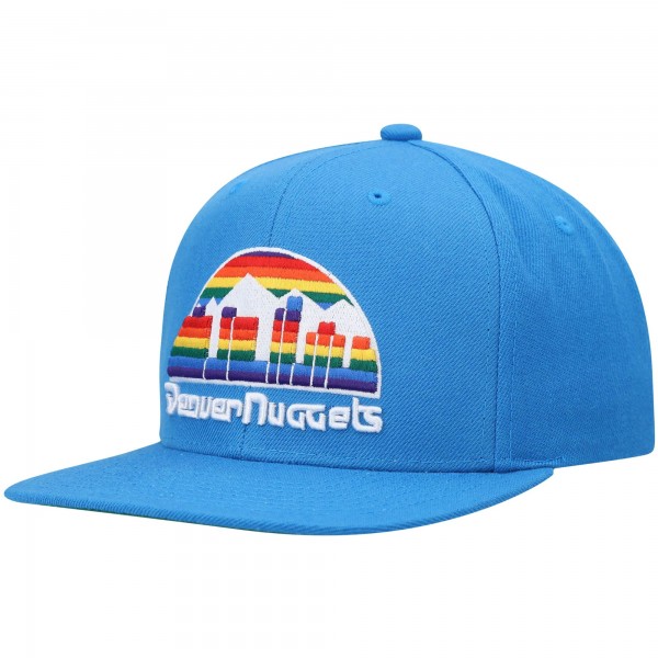 Бейсболка Denver Nuggets Mitchell & Ness Royal Hardwood Classics Team Ground 2.0