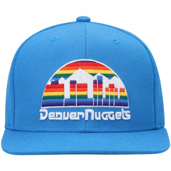 Бейсболка Denver Nuggets Mitchell & Ness Royal Hardwood Classics Team Ground 2.0